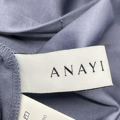 ANAYI アナイ 23年製 ネイビー モクロディ 刺繍 パフスリーブ ワンピース ワンピース
