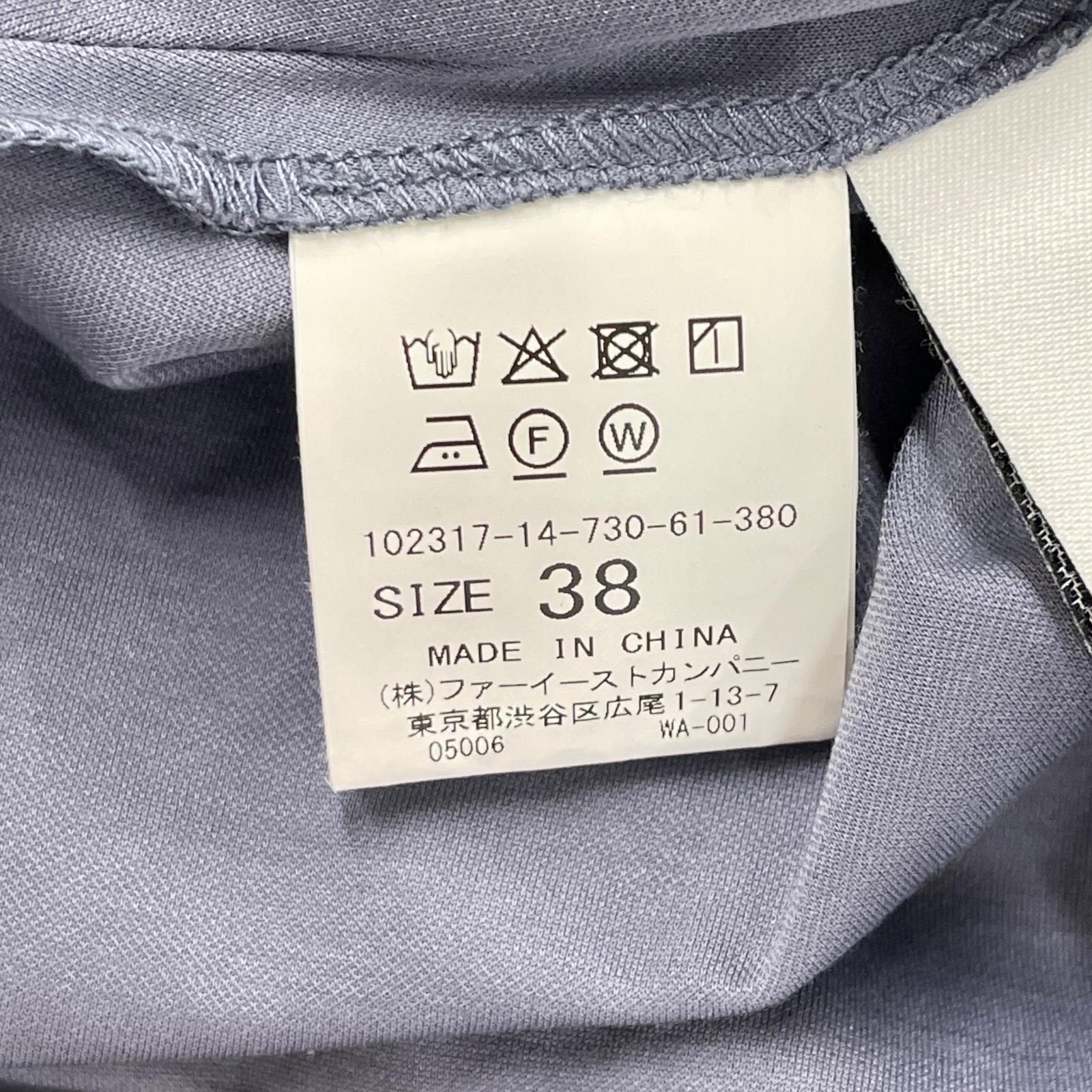 ANAYI アナイ 23年製 ネイビー モクロディ 刺繍 パフスリーブ ワンピース ワンピース