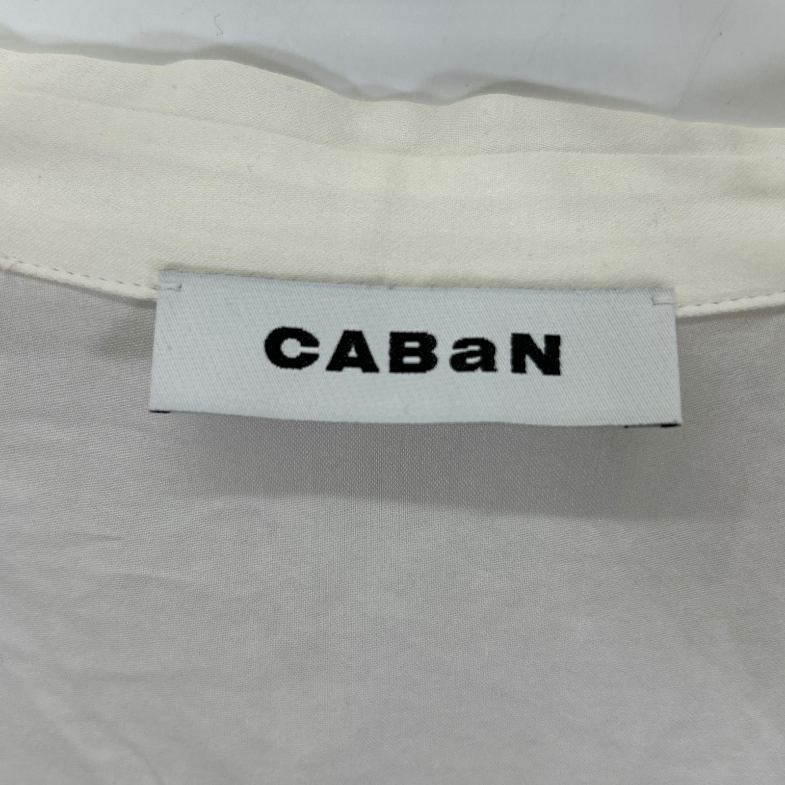 CABaN キャバン 【24年製】39-01-44-01001 コットンサテンモールスキン タックブラウス トップス