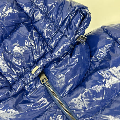 HERNO ヘルノ PI1350D ブルー GLOSS BELTED BOMBER/パテッド ダウンジャケット ジャケット