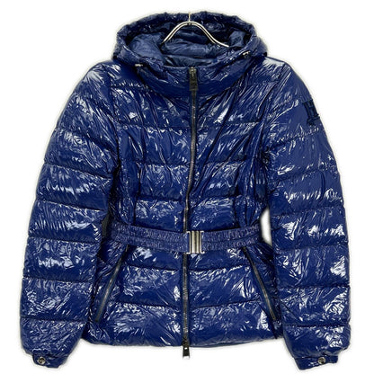 HERNO ヘルノ PI1350D ブルー GLOSS BELTED BOMBER/パテッド ダウンジャケット ジャケット