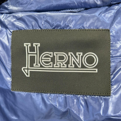 HERNO ヘルノ PI1350D ブルー GLOSS BELTED BOMBER/パテッド ダウンジャケット ジャケット