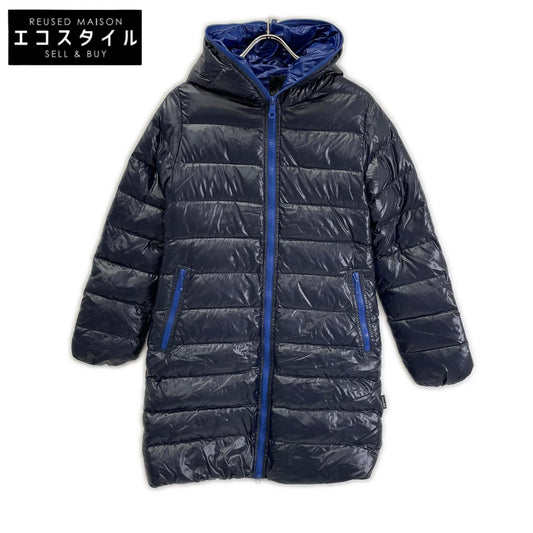 DUVETICA デュベティカ ブラック×ブルー ACE ロングダウンコート ジャケット