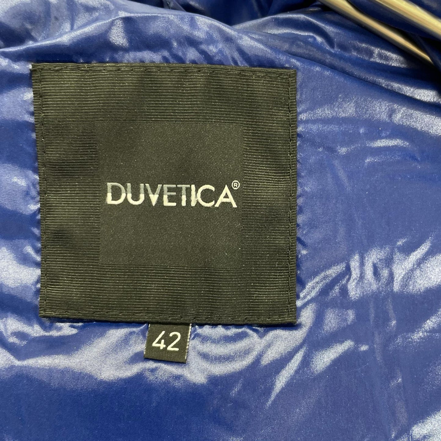 DUVETICA デュベティカ ブラック×ブルー ACE ロングダウンコート ジャケット