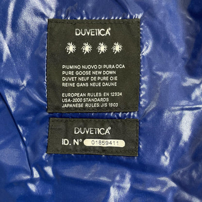 DUVETICA デュベティカ ブラック×ブルー ACE ロングダウンコート ジャケット