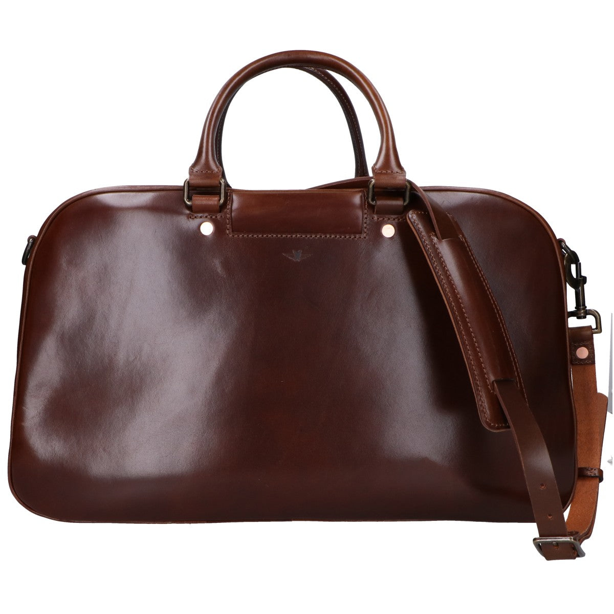 Satchel&Page サッチェルアンドページ 美品 Weekender/ウィークエンダー 植物タンニン鞣しグレインカーフ エンボスロゴ 2WAYトラベルバッグ ボストンバッグ