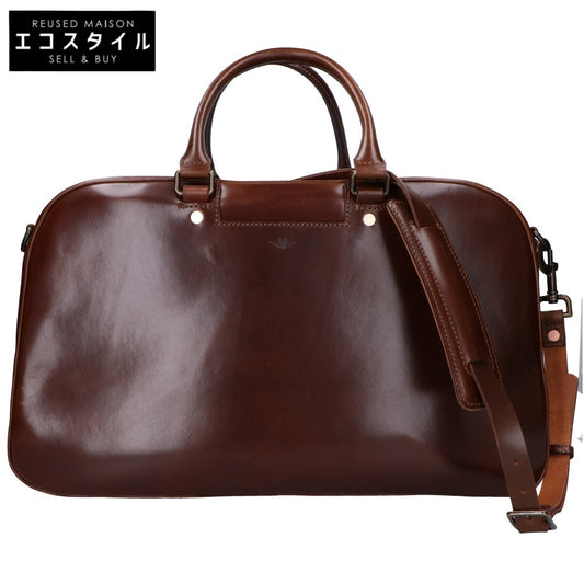 Satchel&Page サッチェルアンドページ 美品 Weekender/ウィークエンダー 植物タンニン鞣しグレインカーフ エンボスロゴ 2WAYトラベルバッグ ボストンバッグ