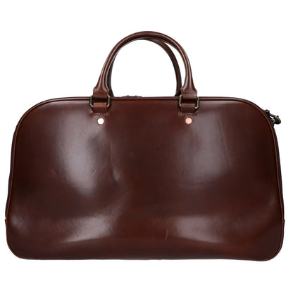 Satchel&Page サッチェルアンドページ 美品 Weekender/ウィークエンダー 植物タンニン鞣しグレインカーフ エンボスロゴ 2WAYトラベルバッグ ボストンバッグ