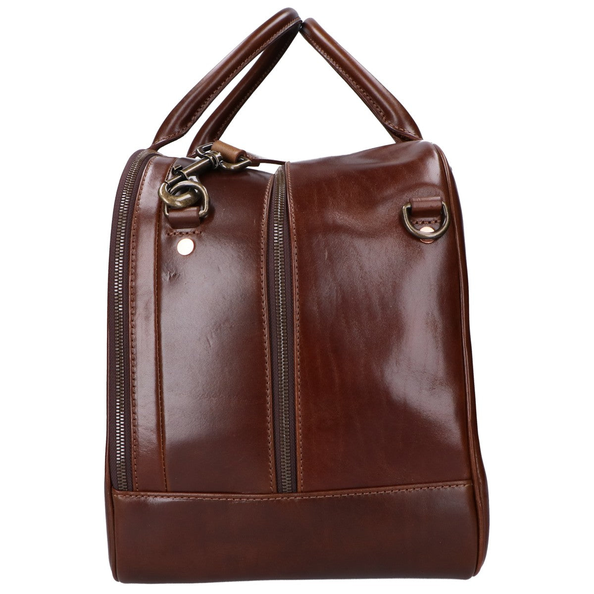 Satchel&Page サッチェルアンドページ 美品 Weekender/ウィークエンダー 植物タンニン鞣しグレインカーフ エンボスロゴ 2WAYトラベルバッグ ボストンバッグ