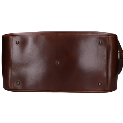 Satchel&Page サッチェルアンドページ 美品 Weekender/ウィークエンダー 植物タンニン鞣しグレインカーフ エンボスロゴ 2WAYトラベルバッグ ボストンバッグ