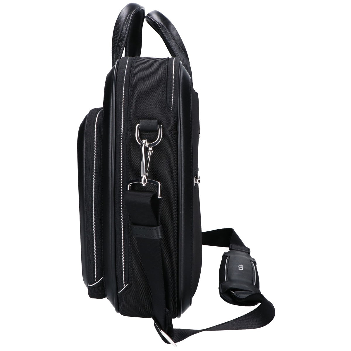 TUMI トゥミ 美品 Arriveコレクション 156624 サドラー ポリエステルxカーボンファイバー メタルロゴ ラージ・ブリーフバッグ ビジネスバッグ ブリーフケース