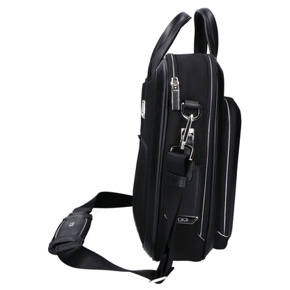TUMI トゥミ 美品 Arriveコレクション 156624 サドラー ポリエステルxカーボンファイバー メタルロゴ ラージ・ブリーフバッグ ビジネスバッグ ブリーフケース
