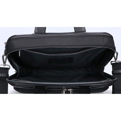 TUMI トゥミ 美品 Arriveコレクション 156624 サドラー ポリエステルxカーボンファイバー メタルロゴ ラージ・ブリーフバッグ ビジネスバッグ ブリーフケース