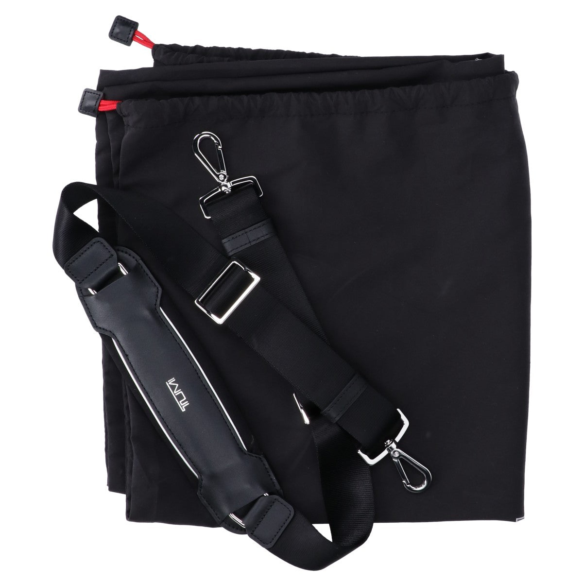TUMI トゥミ 美品 Arriveコレクション 156624 サドラー ポリエステルxカーボンファイバー メタルロゴ ラージ・ブリーフバッグ ビジネスバッグ ブリーフケース