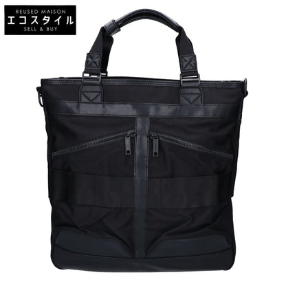 BRIEFING ブリーフィング 【美品】BLACK LINE ブラックライン BRA233T54 EAGLE COMP イーグルコンプ バリスティックナイロン/カウレザー 2WAY ヘルメット トートバッグ
