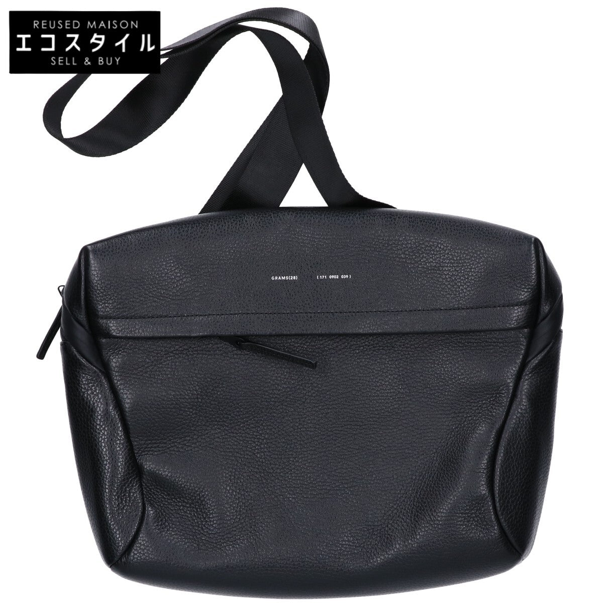 GRAMS28 グラムス28 【美品】イタリアンペブルドレザー 171 ラップトップ クロスボディ ショルダーバッグ