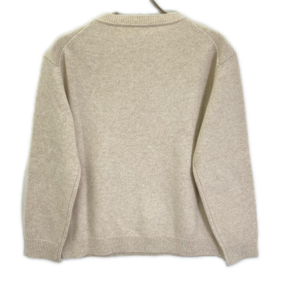 theory luxe セオリーリュクス 25AW 03-5401790 ベージュ ウールカシミヤフーディーストール付きセーター トップス