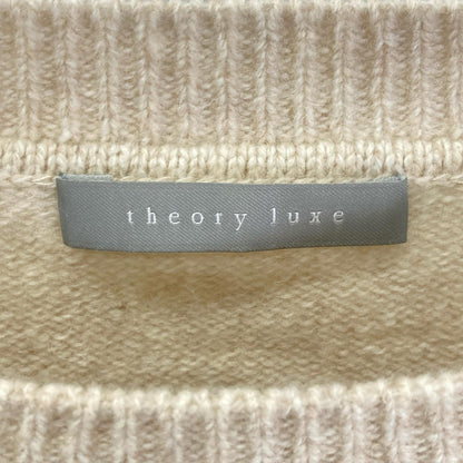 theory luxe セオリーリュクス 25AW 03-5401790 ベージュ ウールカシミヤフーディーストール付きセーター トップス