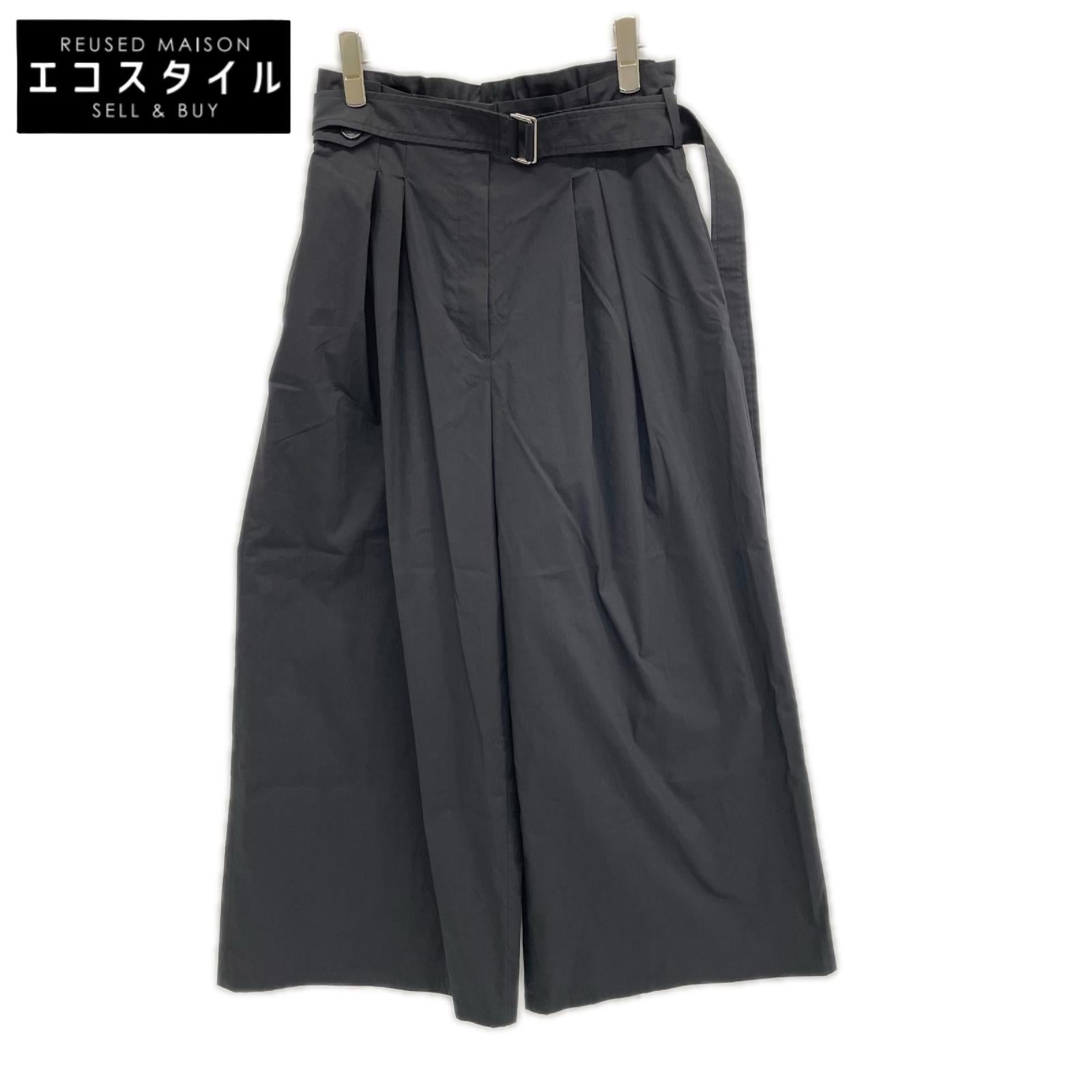 theory luxe セオリーリュクス 25SS ブラック Tech Poplin Aydie Pant ボトムス