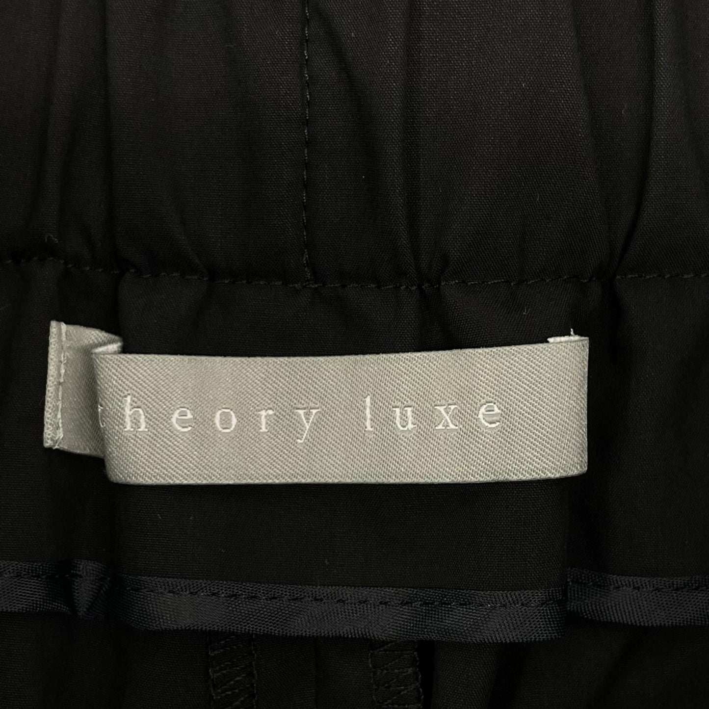 theory luxe セオリーリュクス 25SS ブラック Tech Poplin Aydie Pant ボトムス