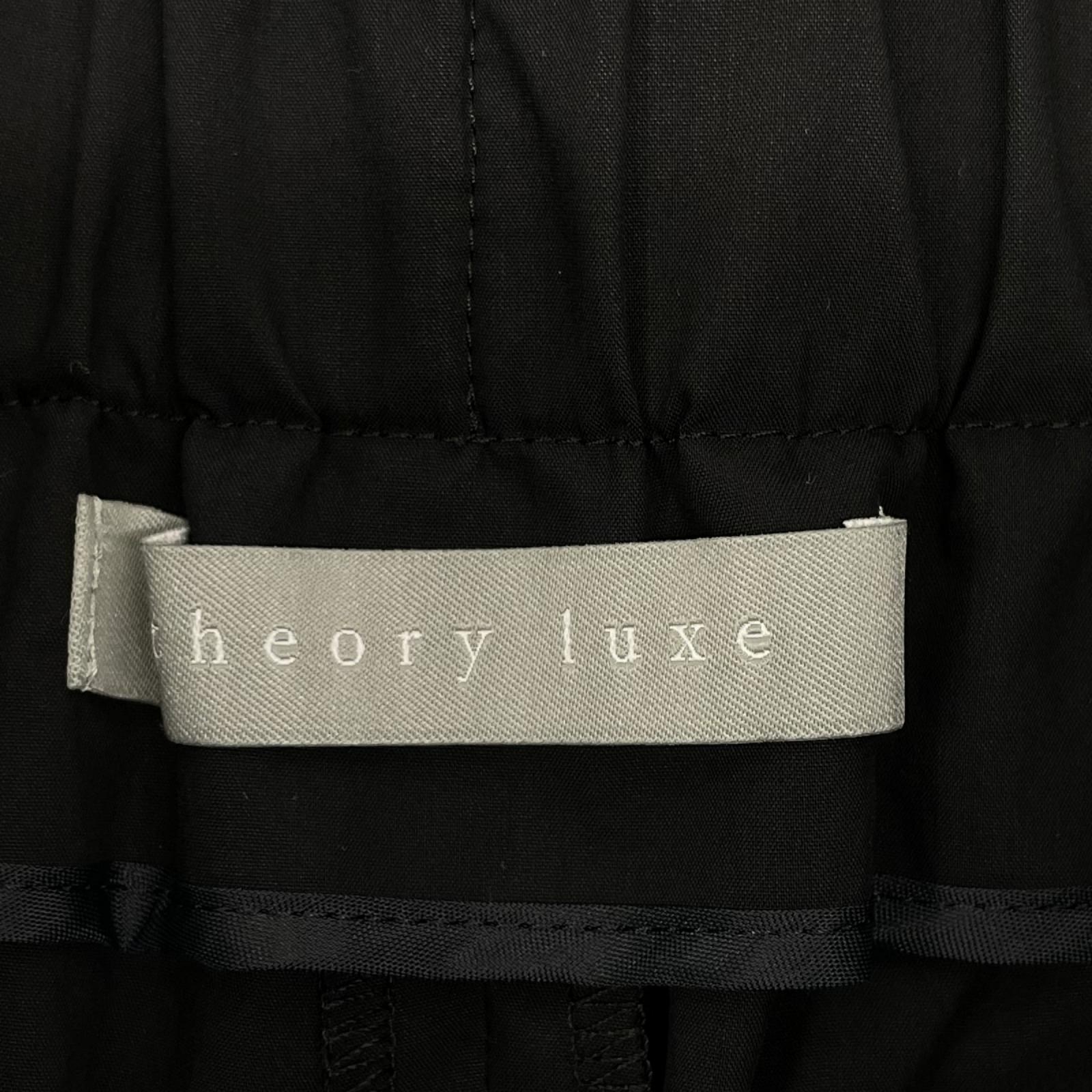 theory luxe セオリーリュクス 25SS ブラック Tech Poplin Aydie Pant ボトムス