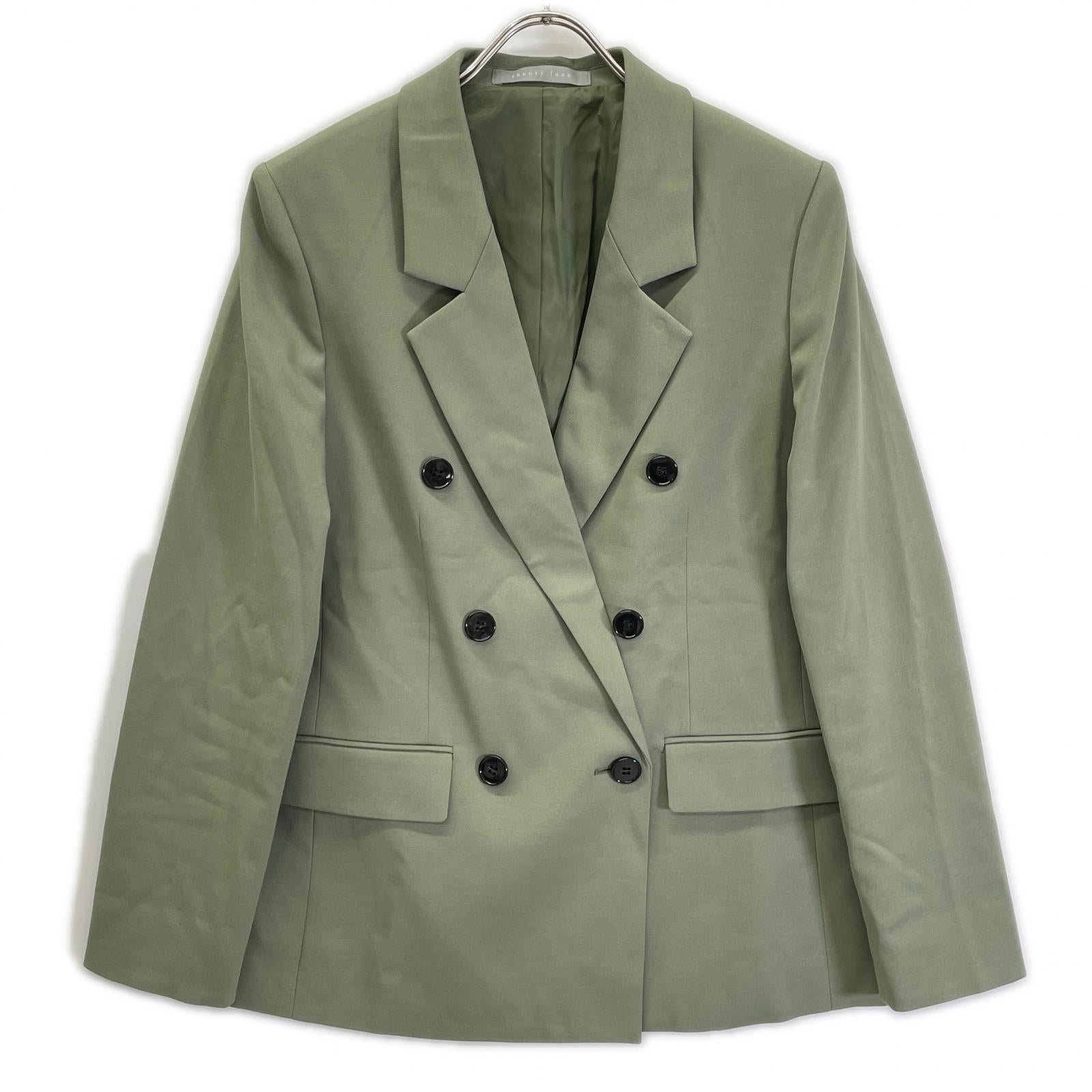 theory luxe セオリーリュクス 26SS グリーン HANSEN N JACKET/3Bダブルジャケット ジャケット