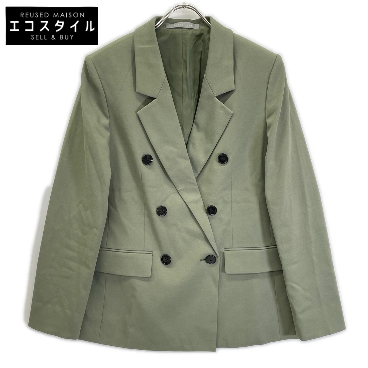 theory luxe セオリーリュクス 26SS グリーン HANSEN N JACKET/3Bダブルジャケット ジャケット
