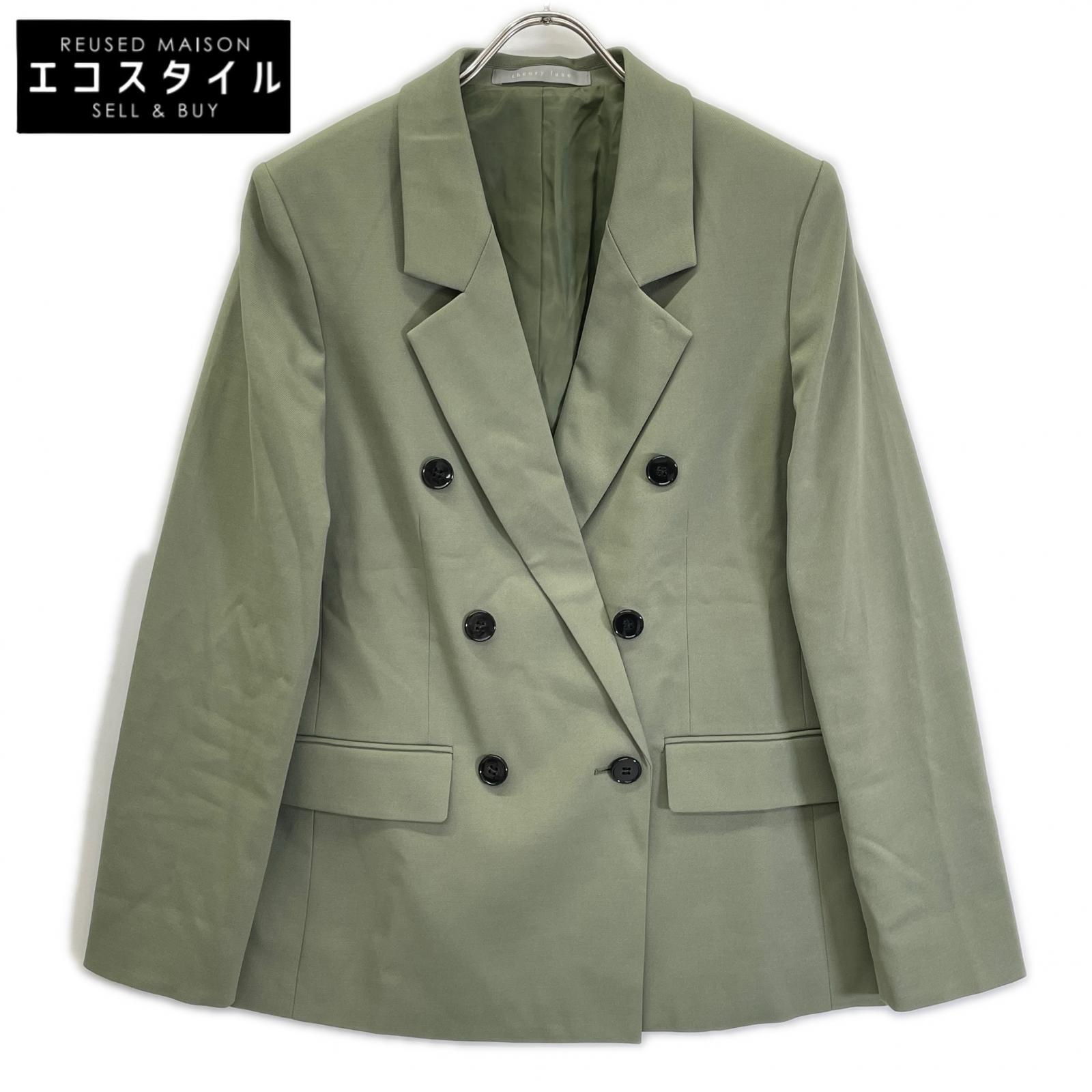 theory luxe セオリーリュクス 26SS グリーン HANSEN N JACKET/3Bダブルジャケット ジャケット