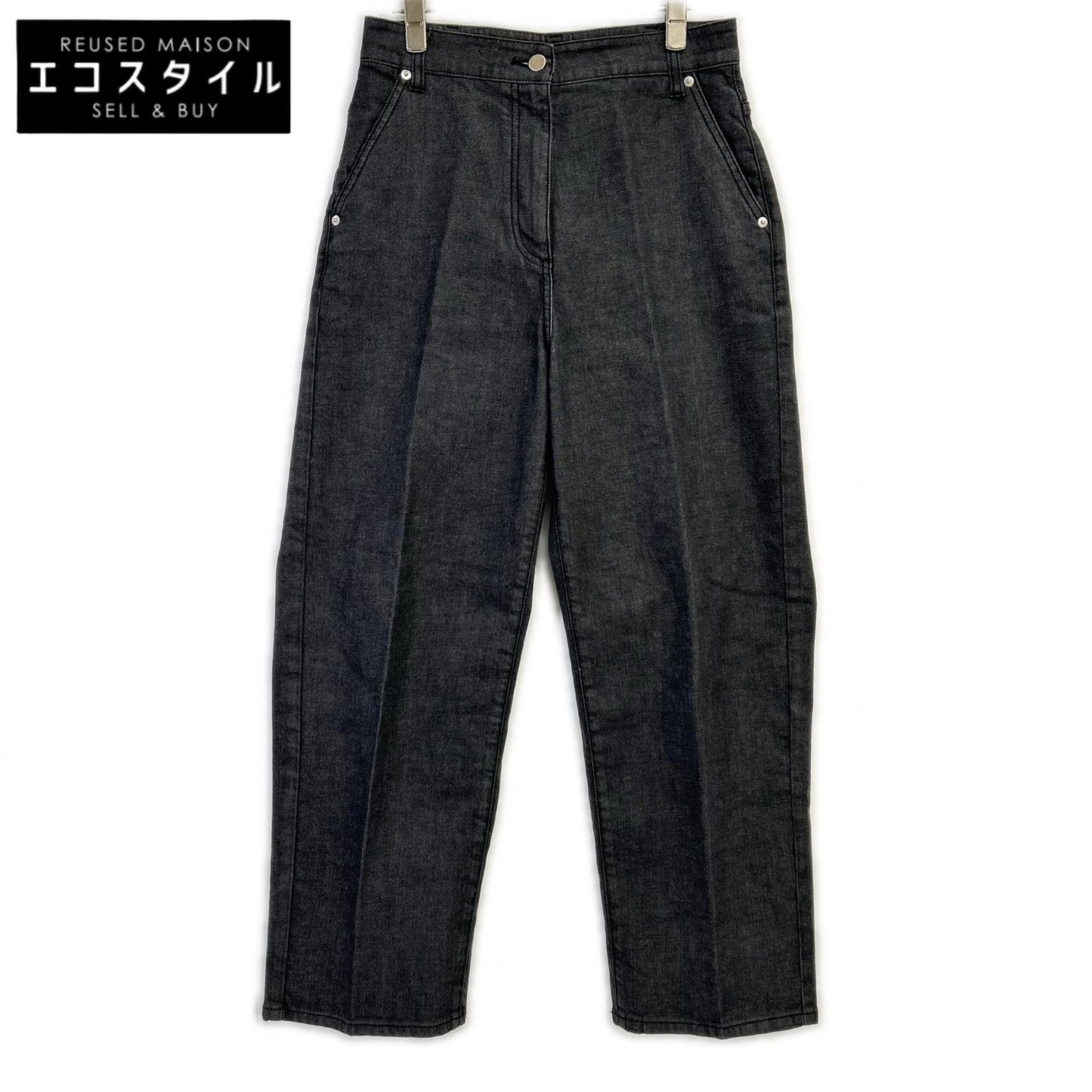 theory luxe セオリーリュクス 26SS ブラック デニムパンツ ボトムス