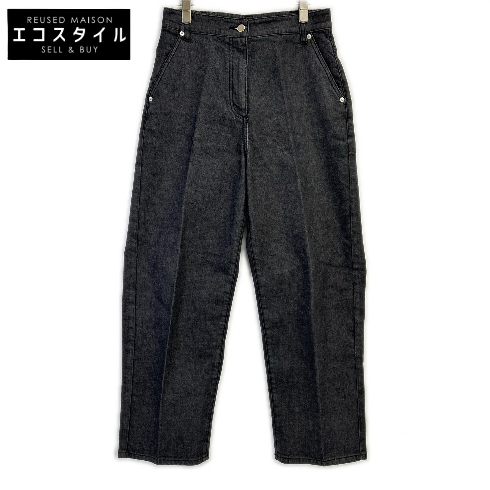 theory luxe セオリーリュクス 26SS ブラック デニムパンツ ボトムス