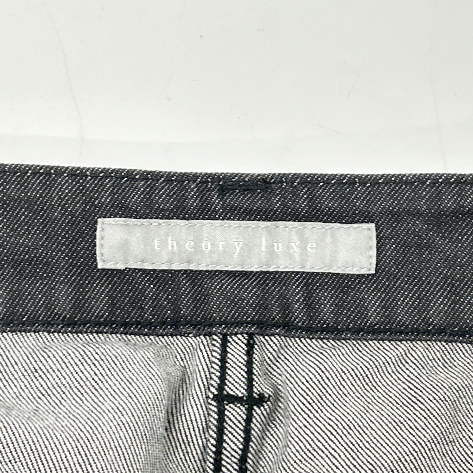 theory luxe セオリーリュクス 26SS ブラック デニムパンツ ボトムス