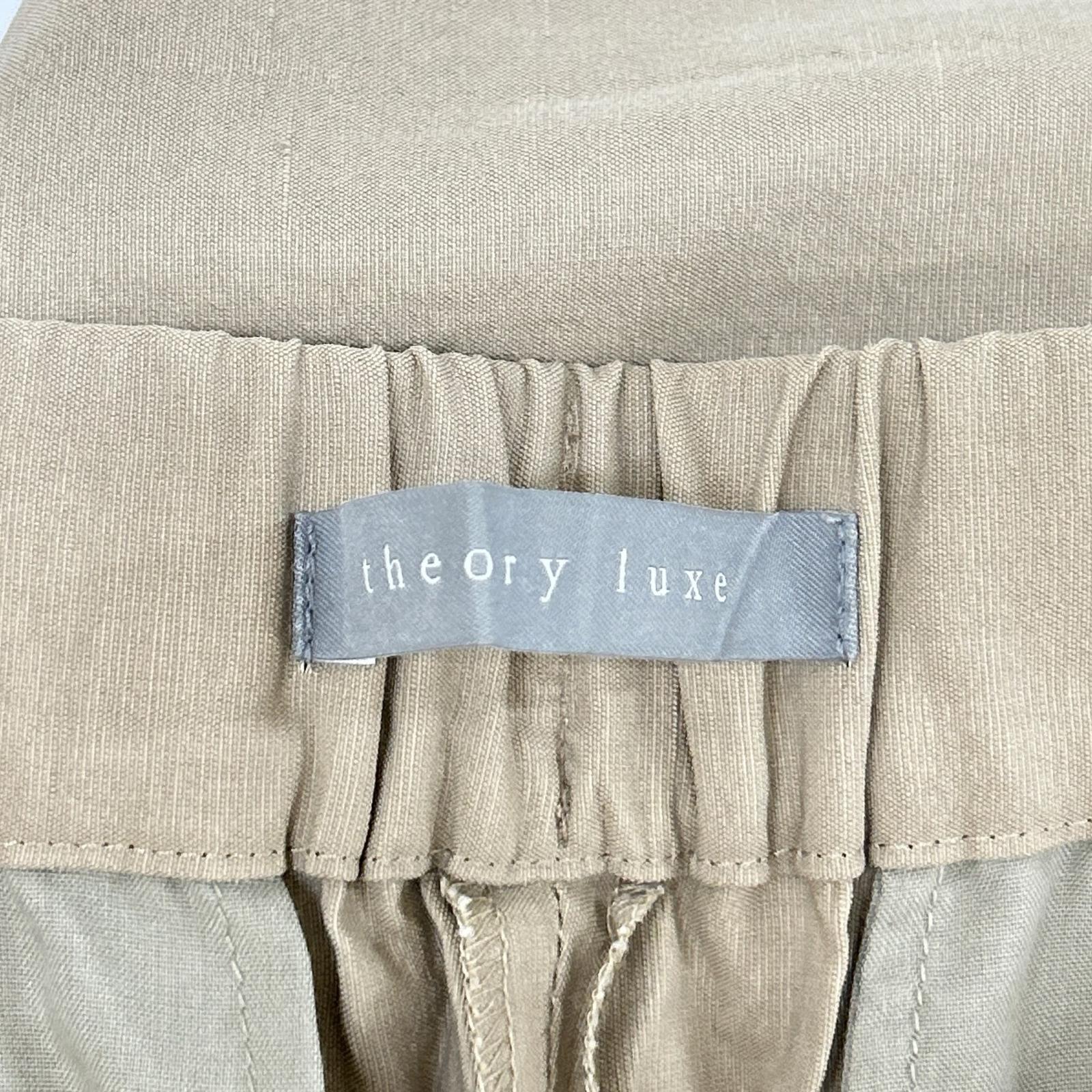 theory luxe セオリーリュクス 25SS ベージュ LUSH LINEN CLAUDE ワイドパンツ ボトムス