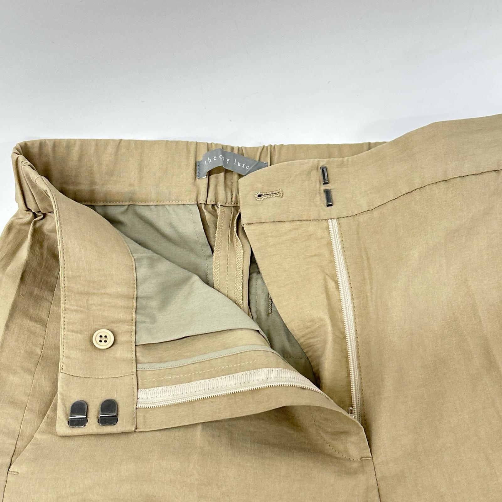 theory luxe セオリーリュクス 25SS ベージュ LUSH LINEN CLAUDE ワイドパンツ ボトムス
