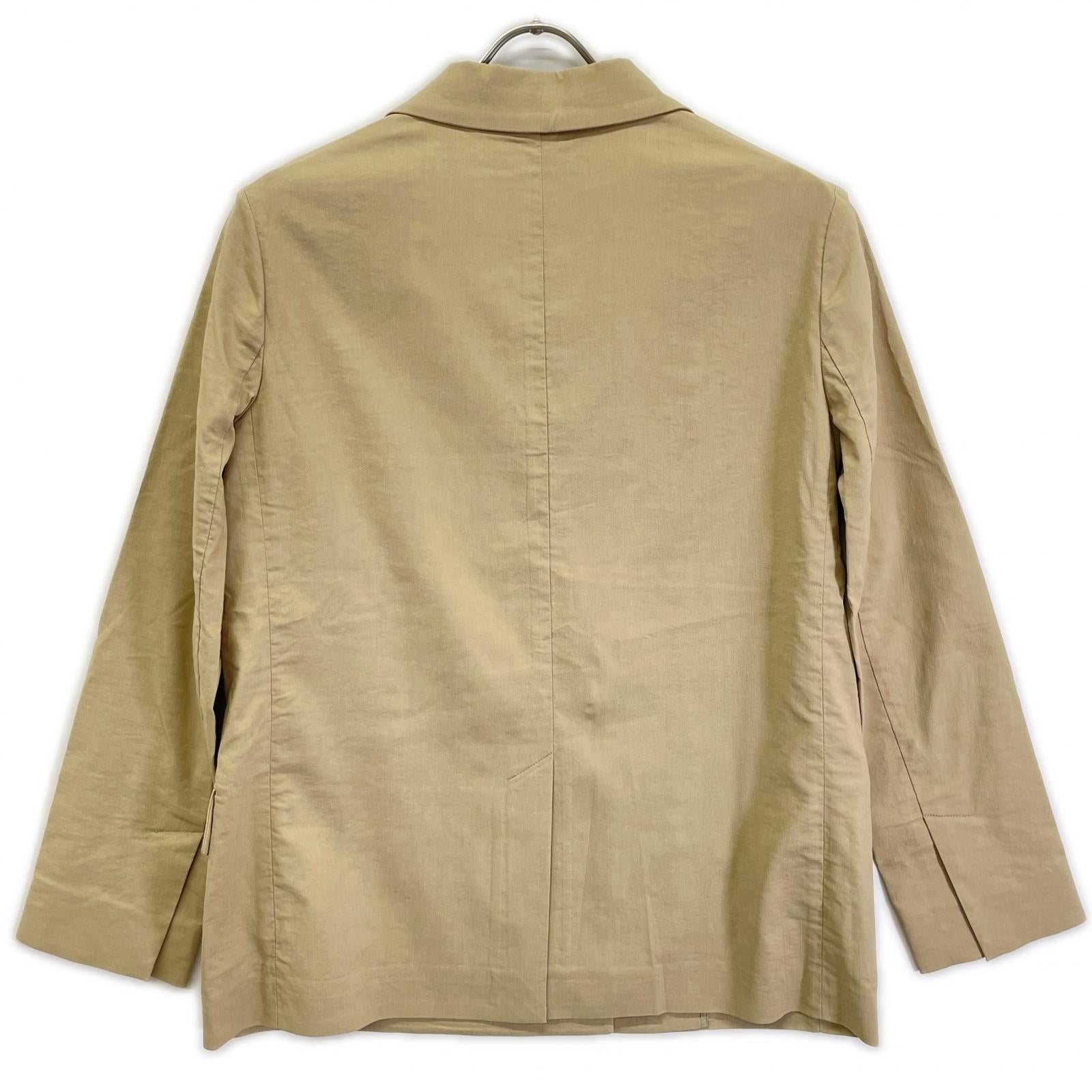 theory luxe セオリーリュクス 25SS ベージュ リネンブレンドシングルブレストジャケット ジャケット