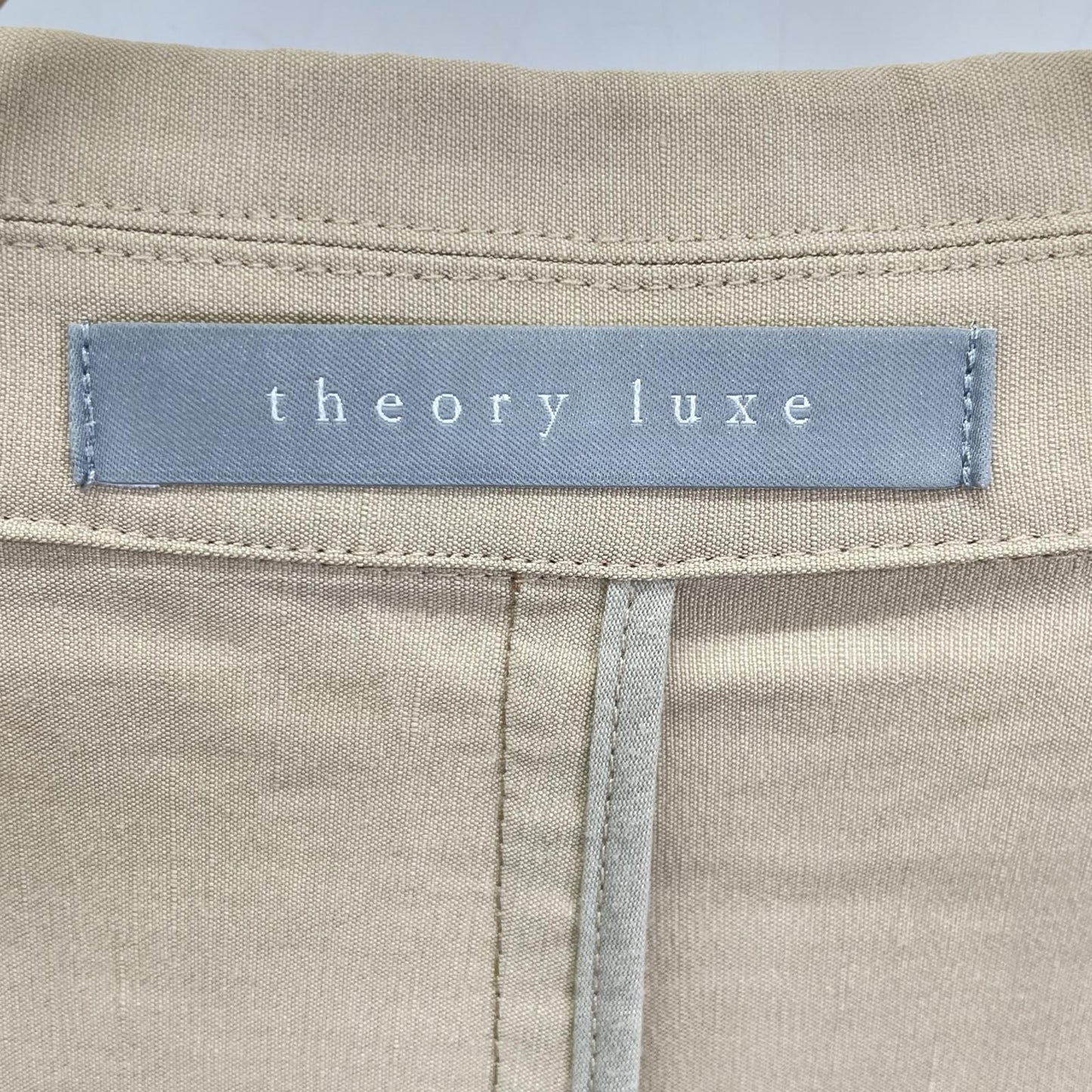 theory luxe セオリーリュクス 25SS ベージュ リネンブレンドシングルブレストジャケット ジャケット
