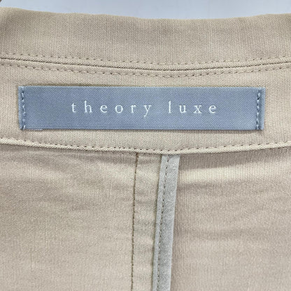 theory luxe セオリーリュクス 25SS ベージュ リネンブレンドシングルブレストジャケット ジャケット