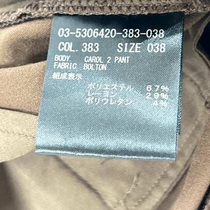 theory luxe セオリーリュクス 25AW ブラウン テーパードパンツ ボトムス