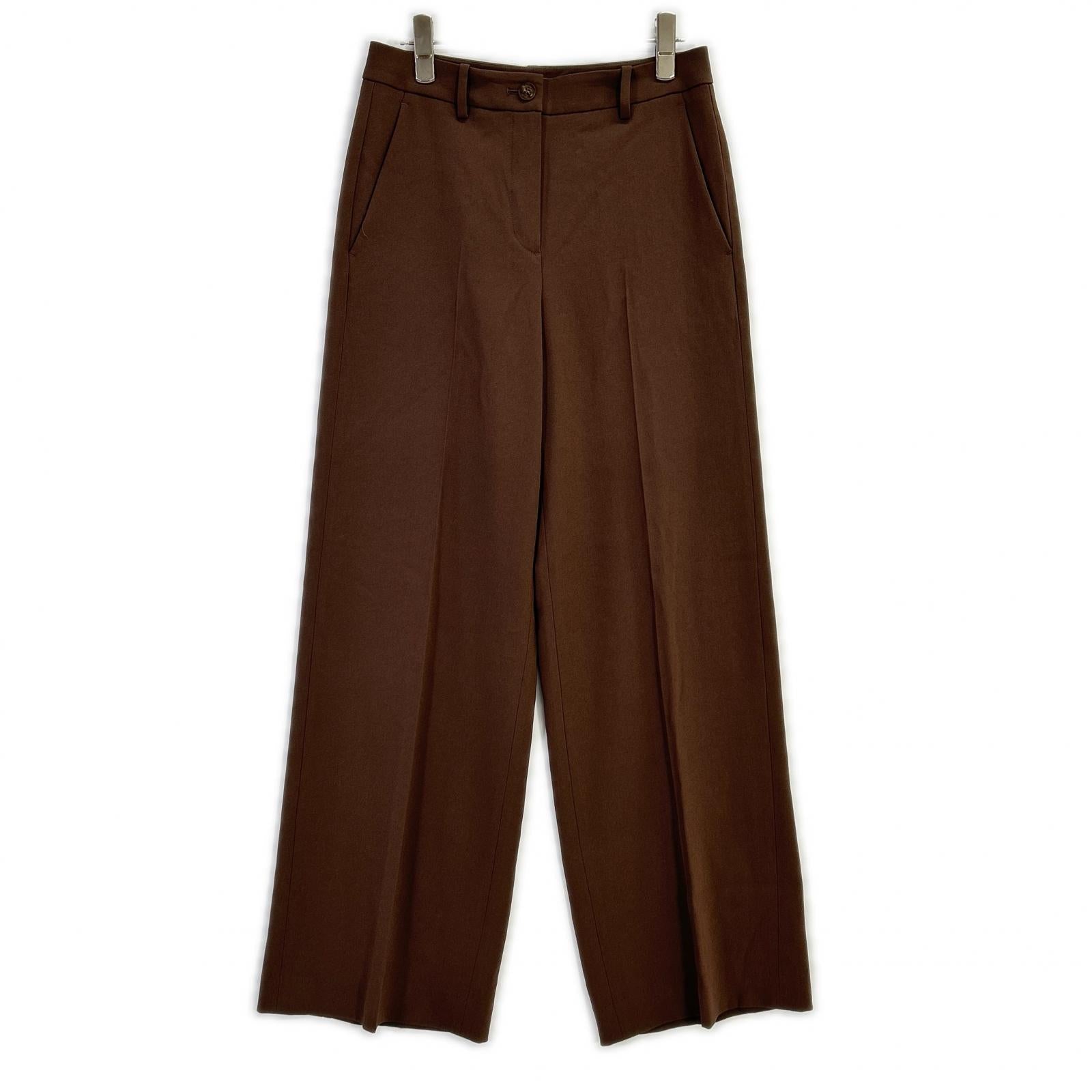 theory luxe セオリーリュクス 25AW ブラウン ストレートパンツ Etis Chester ボトムス