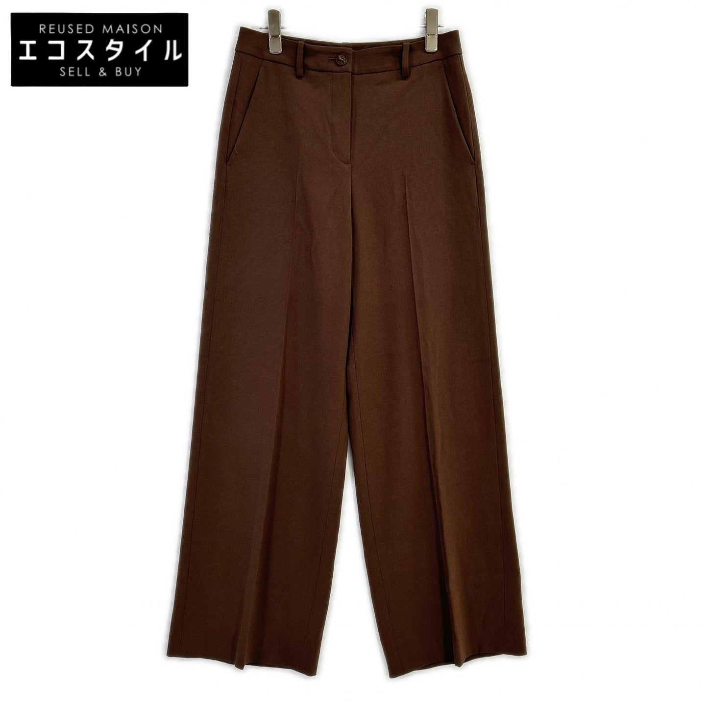 theory luxe セオリーリュクス 25AW ブラウン ストレートパンツ Etis Chester ボトムス
