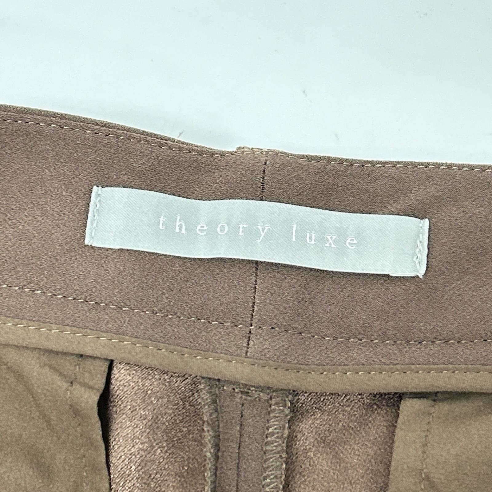 theory luxe セオリーリュクス 25AW ブラウン ストレートパンツ Etis Chester ボトムス