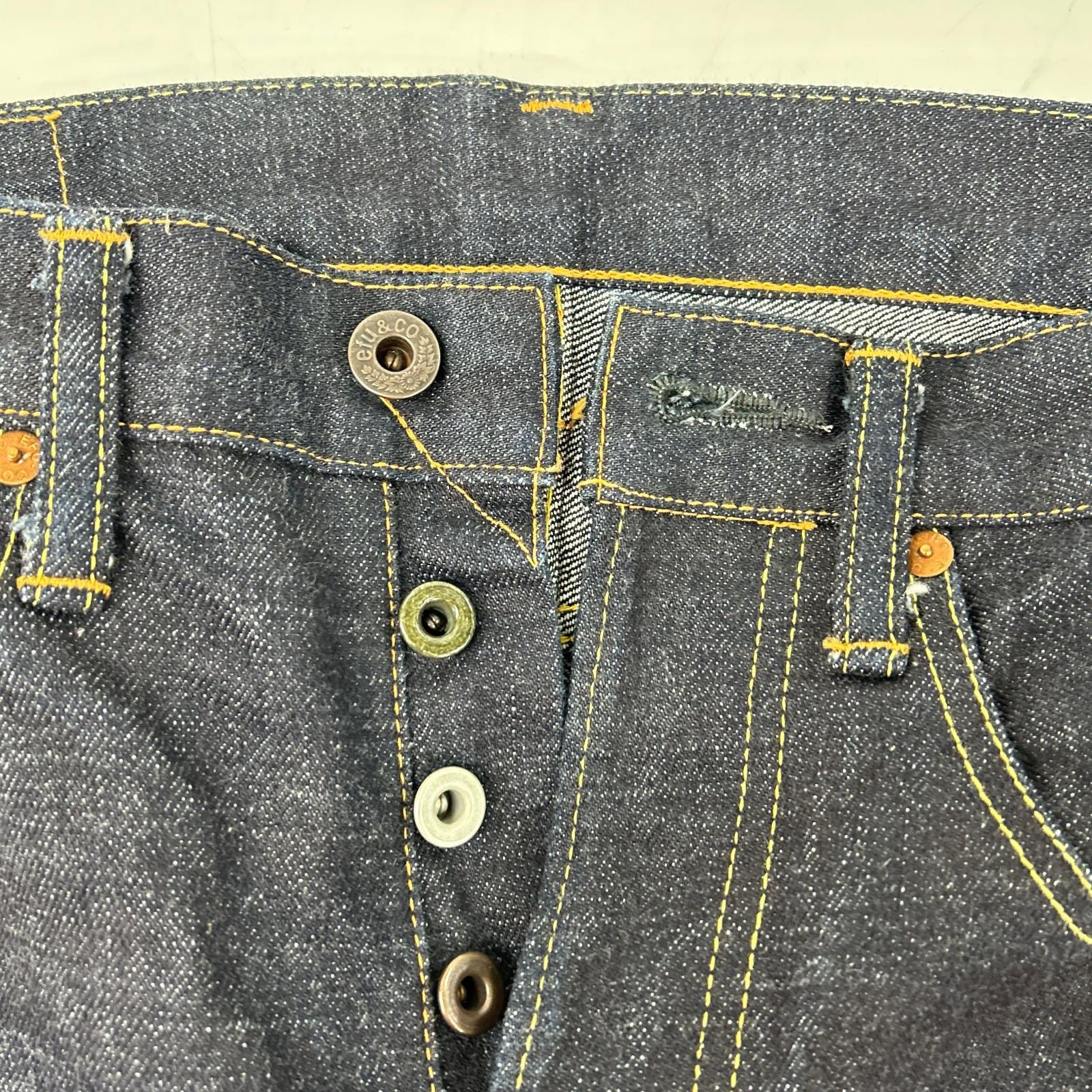 TEDMAN テッドマン デビル002 インディゴ パッチ付き デニムパンツ ボトムス
