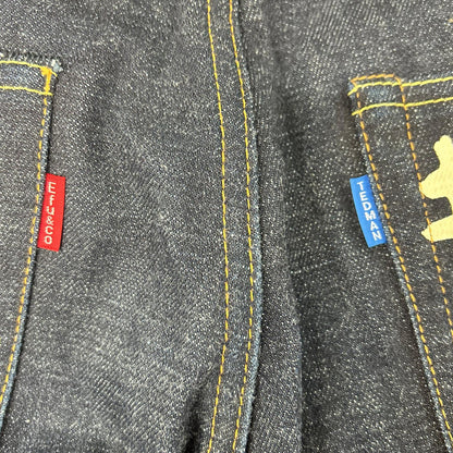 TEDMAN テッドマン デビル002 インディゴ パッチ付き デニムパンツ ボトムス