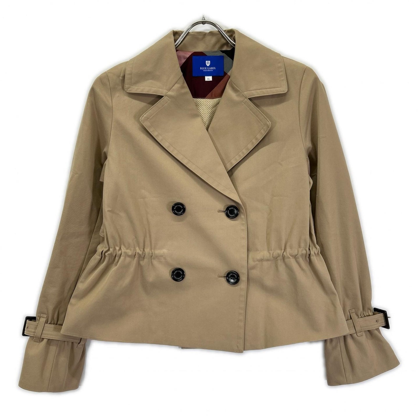 BLUE LABEL CRESTBRIDGE ブルーレーベルクレストブリッジ 55F03-830-42 ベージュ テックトレンチブルゾン トップス