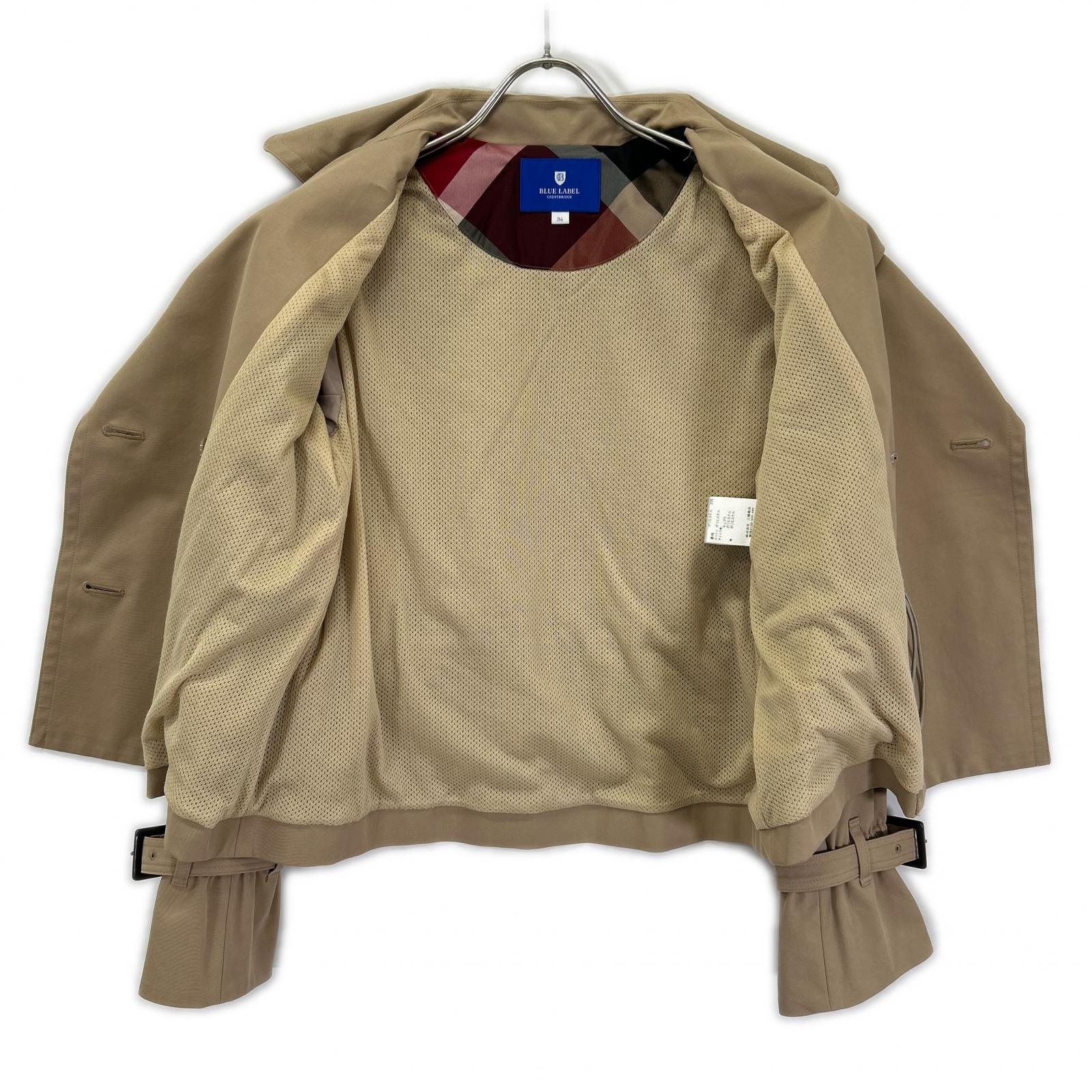 BLUE LABEL CRESTBRIDGE ブルーレーベルクレストブリッジ 55F03-830-42 ベージュ テックトレンチブルゾン トップス