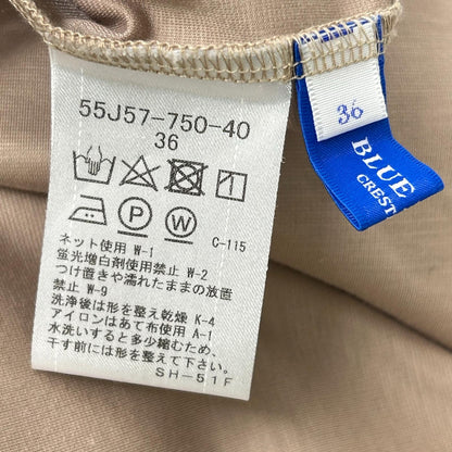 BLUE LABEL CRESTBRIDGE ブルーレーベルクレストブリッジ 【美品】55J57-750-40 ハイカウントシルケットポンチエプロンドレス ワンピース