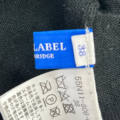BLUE LABEL CRESTBRIDGE ブルーレーベルクレストブリッジ 55N11-806-09 ブラック ウール ボウタイクルーネックニット トップス