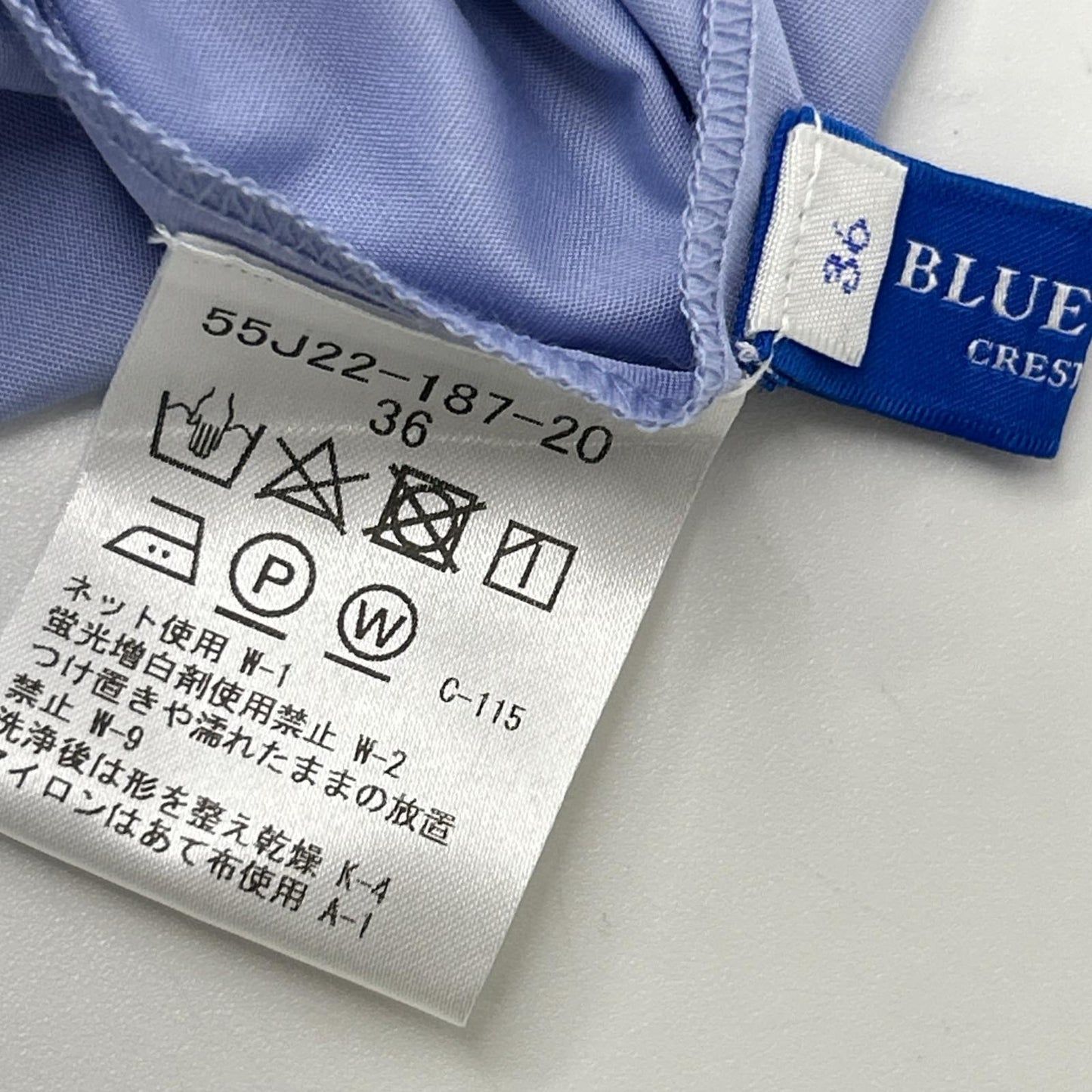 BLUE LABEL CRESTBRIDGE ブルーレーベルクレストブリッジ 55J22-187-20 ボリュームショートスリーブ シャツ ワンピース