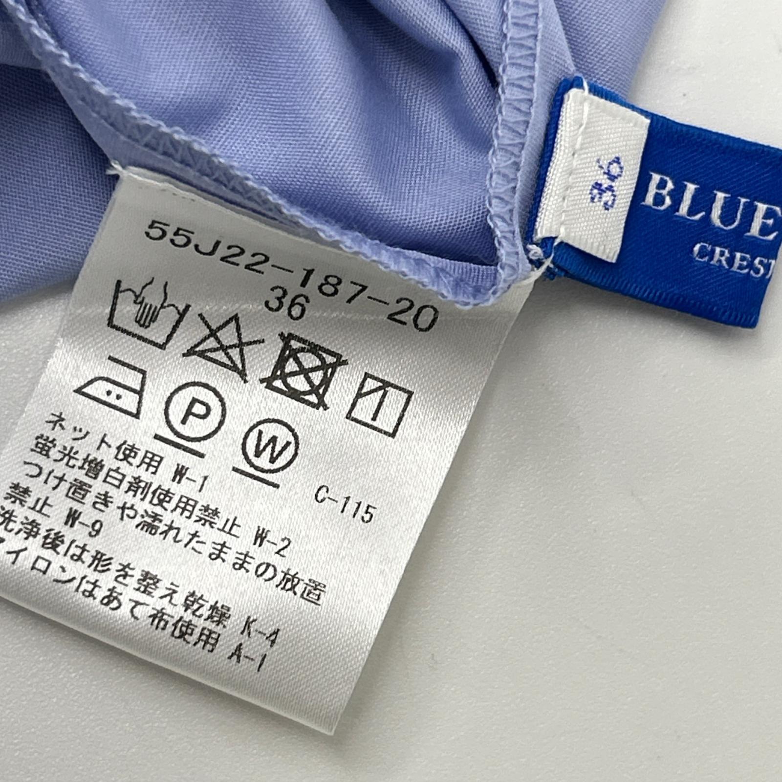 BLUE LABEL CRESTBRIDGE ブルーレーベルクレストブリッジ 55J22-187-20 ボリュームショートスリーブ シャツ ワンピース