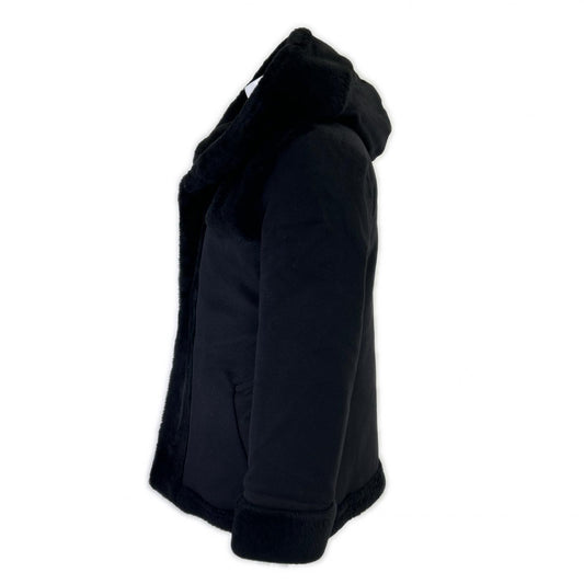 1piu1uguale3 ウノピゥウノウグァーレトレ 【23年製】MRC146-LAB049 MOUTON WRAPHOODED COAT ムートン ラップフーデッドコート コート