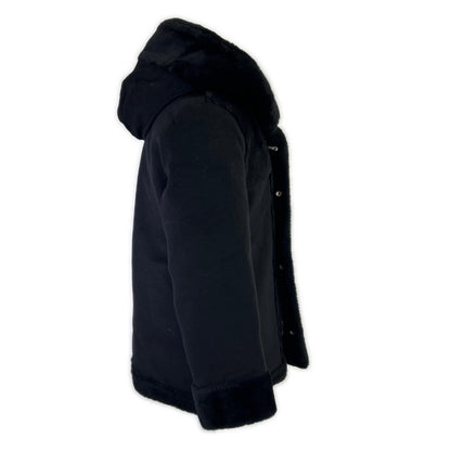 1piu1uguale3 ウノピゥウノウグァーレトレ 【23年製】MRC146-LAB049 MOUTON WRAPHOODED COAT ムートン ラップフーデッドコート コート